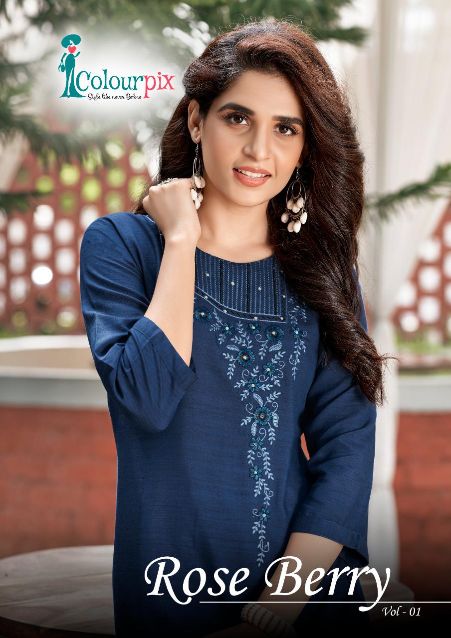 Rose Berry 1 Fancy Rayon Designer Ethnic Wear Latest Kurti Collection